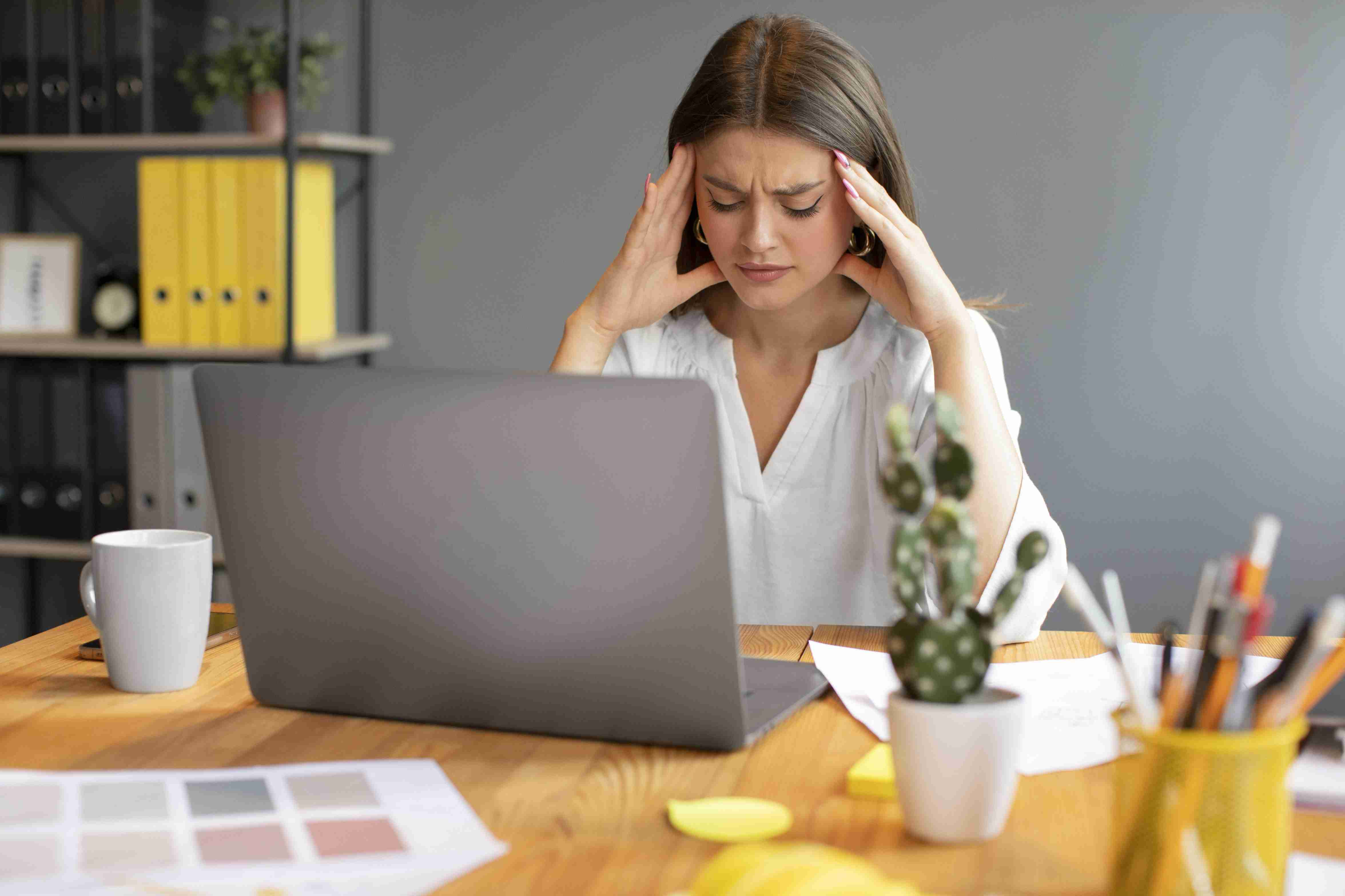 Migraine headache cause- work stress